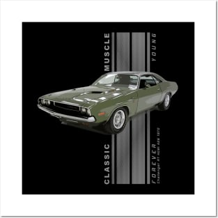 Challenger RT HEMI 426 Classic American Muscle Cars Vintage Posters and Art